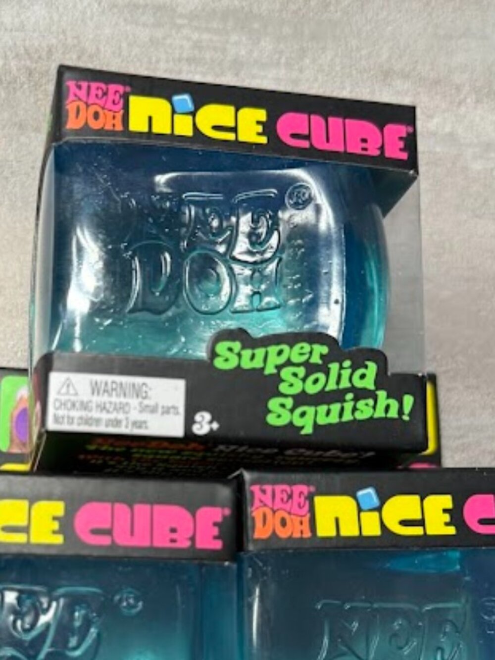 Nice Needoh  Cube Super Solid Squish - BlueTeal Kids Stress Toy